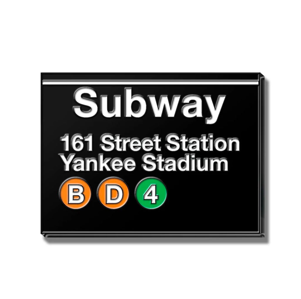 MTA Subway Sign 161 Yankee Stadium Pin