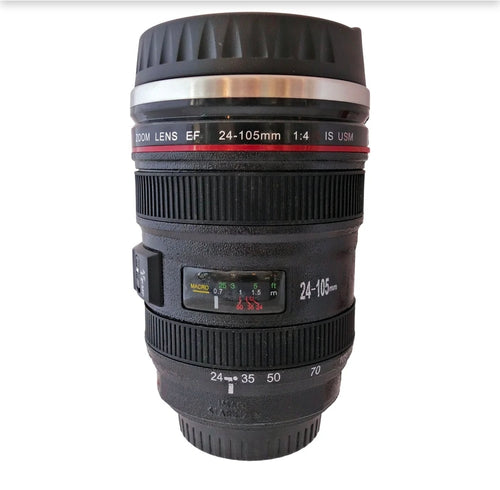 Camera Lens Mug  3.5 x 5.75 (Black)
